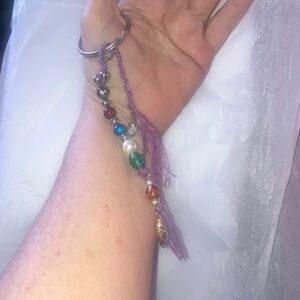 Handmade 5" CHRISTIAN PRAYER BEADS Purse Bag charm, Keychain, Backpack Charm